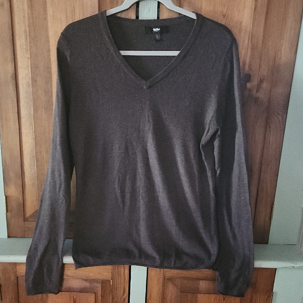 Mossimo Supply Co. Women's V-Neck Sweater - Brown